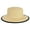 Beige, variant on Top Headwear Two-Tone Upturn Wide Brim Fedora Panama Hat - White
