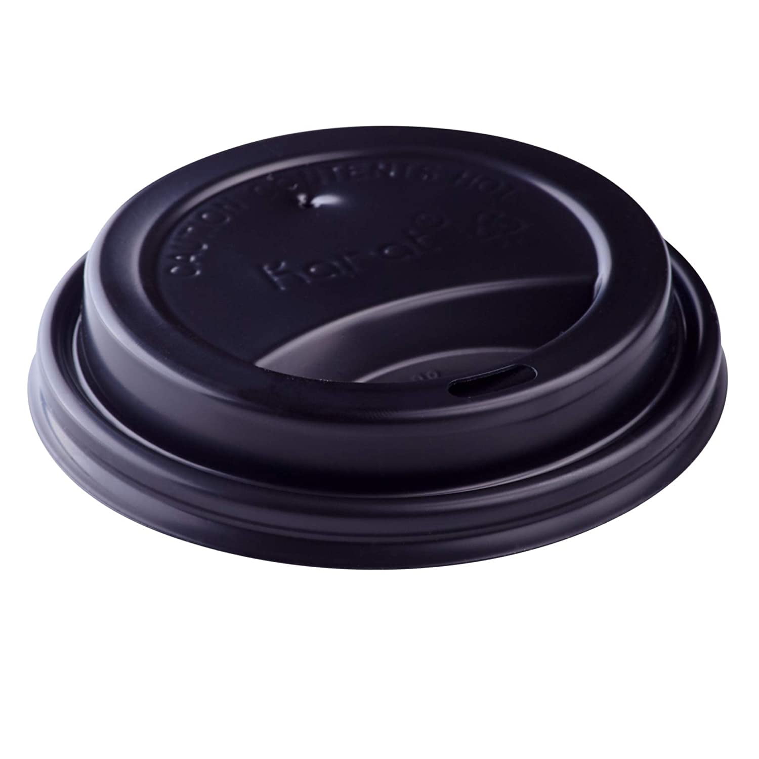 Karat C Kdl516b Sipper Dome Lid For Paper Hot Cups Black Case Of 1000 4856