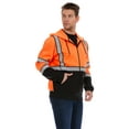 thumbnail image 3 of Bass Creek Outfitters Men's Fleece Hi Vis Full Zip up Work Hoodie, Sizes M-XXL, 3 of 4