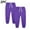 Purple, variant on fnnxnal 2-Pack Little Boys' Army Green Jogger Pants - 5T, 100% Polyester Elastic Waist with Drawstrings, Quick-Drying Durable Athletic Pants for School/Play