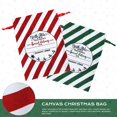 thumbnail image 3 of 2 Pcs Christmas Gift Sack, Burlap Sack Large Canvas Sack with Drawstring, Santa Sack to Fill, Christmas Sack for Santa Gift Bags Jewelry Pockets 65x45cm, 3 of 5