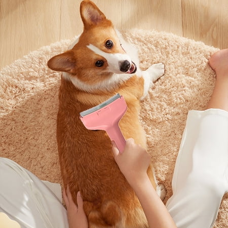 Lume Wear Curved Hair Removal Comb for Cats and Dogs an All Purpose Thinning Comb for Loose Hair. A Reusable Pet Grooming Tool for Long and Short Coats with Ergonomic Design