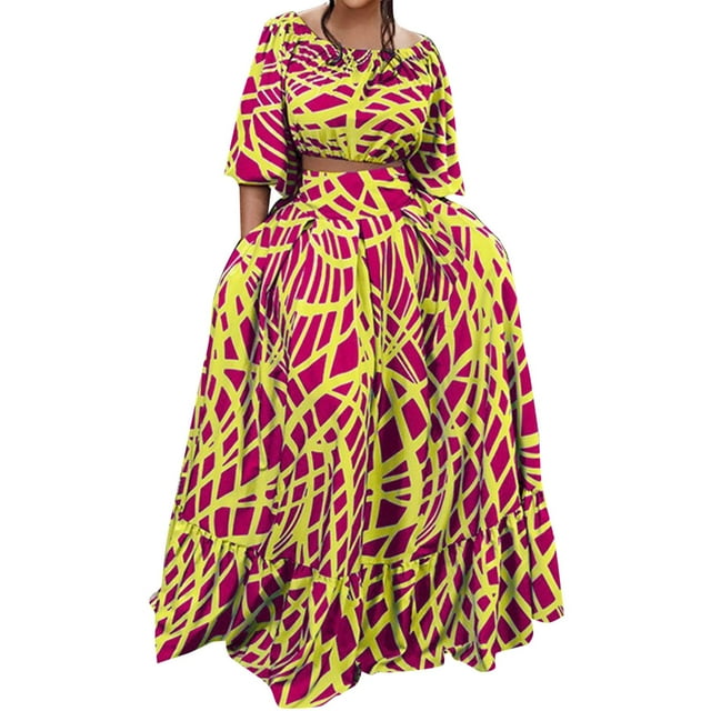 JHLZHS Robes d'Invité de Mariage pour Femmes Mode Printemps et Été Tempérament Élégant Jupe Imprimée Ensemble Robe de Bal Noire Robe Portefeuille