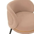 thumbnail image 4 of Manhattan Comfort Kaya Dining Chair with Solid Wood Frame in Cream - Set of 2, 4 of 7