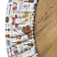 thumbnail image 5 of Ambesonne Jazz Music Fitted Round Tablecloth, Orchestra Cartoon, 56"- 60" Diameter, Multicolor, 5 of 5