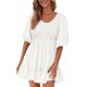 thumbnail image 1 of Vestido BTFBM Spring Empire Cintura para Mujer 2025 Verano Blanco, 1 of 9