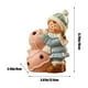 thumbnail image 3 of Christmas Painted Boy And Girl Ornament With LED Lights For Christmas Holiday Decorations Bookcase Tabletop Mantel Figurine Night Lights Christmas Gift, 3 of 6
