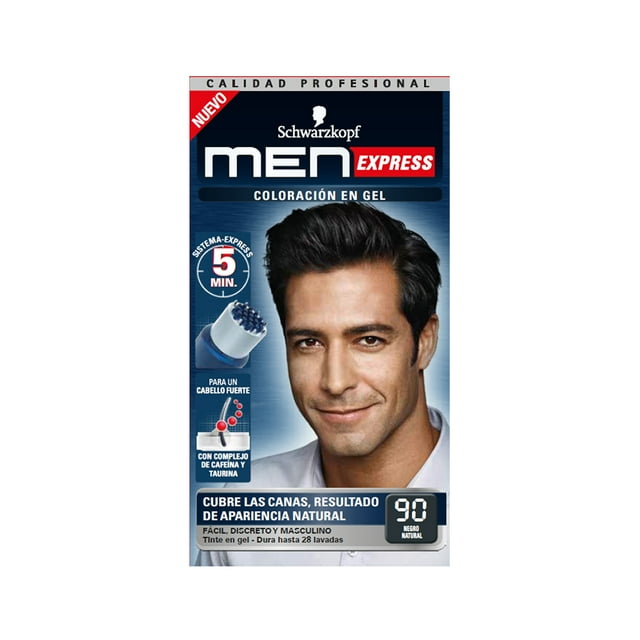 Tinte para caballero Schwarzkopf Men Express 90 Negro Natural