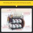 thumbnail image 2 of Labymos Dish Drying Rack 2 / 3 Tier Kitchen Shelf Dish Rack Storage Rack Dish, 2 of 8