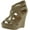 Beige, variant on Lindy 03 Strappy Open Toe Platform Wedge