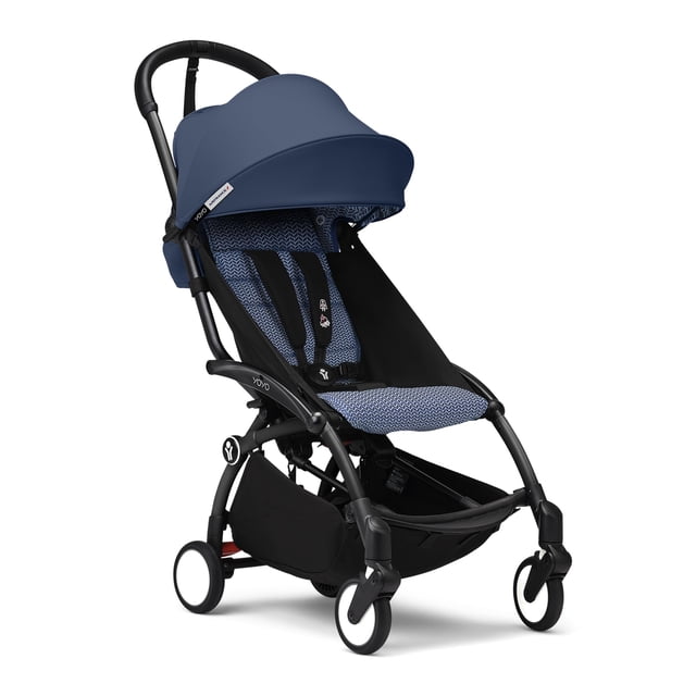 Silla de paseo Stokke YOYO3 a partir de 6 meses con estructura negra y azul Air France