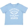 thumbnail image 3 of Inktastic Handpicked for Earth by My Great Aunt in Heaven Boys or Girls Baby T-Shirt, 3 of 5