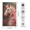 thumbnail image 2 of Fotbe Haired White Horse Pattern Premium Towels , (27.5x16in) Lightweight and Highly Absorbent Quick Drying Microfiber Towel, Perfect for Daily Use, 2 of 6