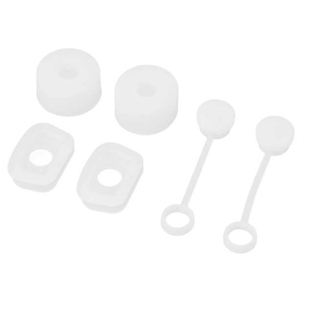 6PCS Silicone Spill Proof Stopper For 40oz 30oz, Cup Accessories Include 2 Straw Cover 2 Round Leak Stoppers And 2 Square Spill Stoppers