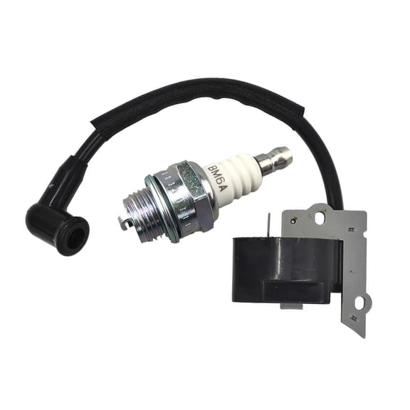 Ignition Coil Replacement With Spark Plug 501092801 545158001 For Poulan Gas Trimmer BC2500LE MX550 MX557 TE400CXL TE400LE TE475 XT300 XT400 XT600 Handheld Blower FB25 VS2000BV
