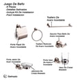thumbnail image 3 of Juego De 6 Accesorios Para Baño Rubinett Alfa Acero inóxidable 304 Satinado de Lujo, 3 of 9
