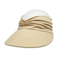 thumbnail image 1 of Sombrero para el sol para mujer, gorra con visera de playa con ala ancha para deportes, playa, golf, senderismo, gorra superior vacía para deportes al aire libre, 1 of 5