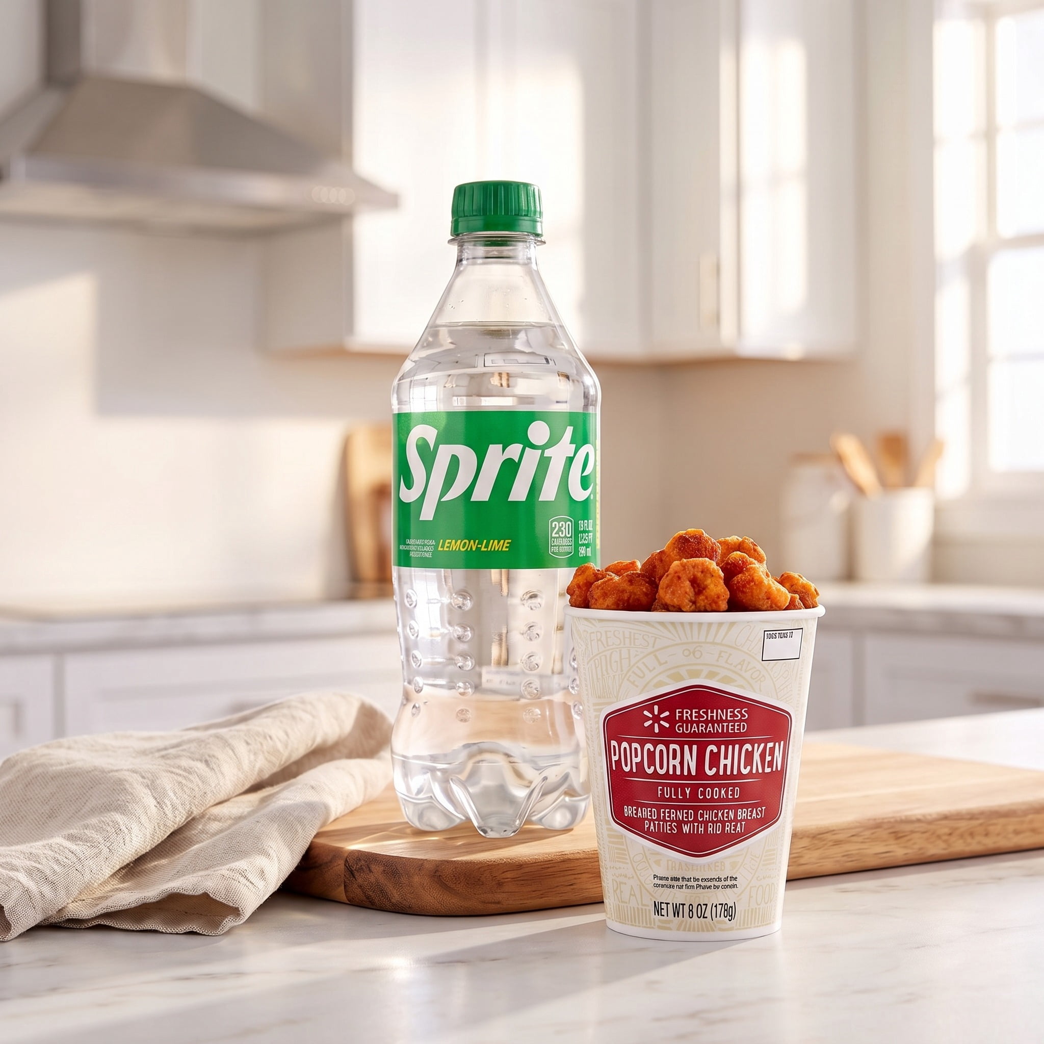 Sprite and Popcorn Chicken Meal Bundle