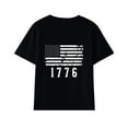 thumbnail image 3 of XIYNBAOK Girls 4th Of July Top Kid Toddler Graphic Printed Tshirts Boys Girls Fashion Short Sleeve T Shirts Unisex Casual Tops Teens Vintage Clothes, 3 of 5