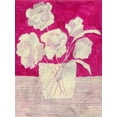 thumbnail image 2 of Moore, Regina 19x24 White Modern Wood Framed Museum Art Print Titled - Fuchsia Arrangement I, 2 of 4