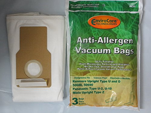 30 Kenmore Vacuum Cleaner Bags Cloth Type U O 50688 50690 5068 DVC Allergen 