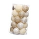 thumbnail image 2 of 25 bolas navideñas para colgar en el árbol de Navidad, decoraciones navideñas novedosas. Blanco champán intenso, 2 of 9