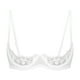 thumbnail image 3 of Lencería para mujer, sujetador de copa abierta con pecho, encaje Floral transparente, con aros, sujetadores sexis sin forro, Tops, ropa interior con cuello Halter y pecho descubierto, 3 of 5