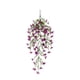 thumbnail image 2 of Flor artificial, plantas artificiales, decoración, flor simulada, violeta, verde, flor de seda, colgante de pared, borde, cesta colgante de ratán, accesorios de decoración de techo, violeta simulada, 2 of 5