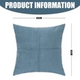 thumbnail image 2 of fundas de almohada de gamuza sintética decorativas plisadas para sofá cama, funda de cojín cuadrada de color sólido suave (45 x 45 cm, multicolor), 2 of 5