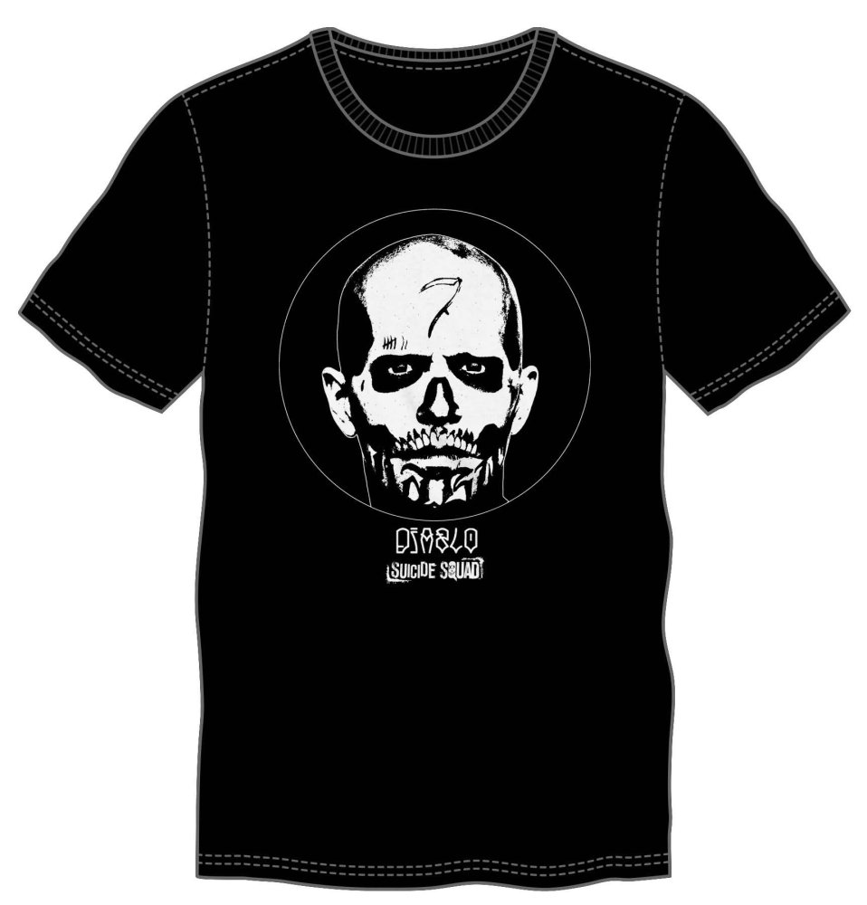 El Diablo Suicide Squad Men's Black T-Shirt Tee Shirt -XX-Large - image 2 of 2