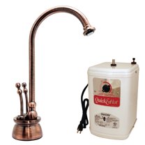 Westbrass Docalorah 10" 2-Handle Hot and Cold Water Dispenser with Heating Tank, Antique Copper