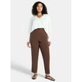 thumbnail image 2 of Just My Size by Hanes Women's Plus Tummy Control Dress Pants, Sizes 0X-4X, Regular & Petite, 2 of 5