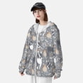 thumbnail image 4 of Pofeuu Cute Dog And Flowers Print Sun Protection Outdoor Lightweight Full Zip UV Cooling Hoodie Long Sleeve Summer Clothing for Outdoor Hiking-3X-Large, 4 of 5