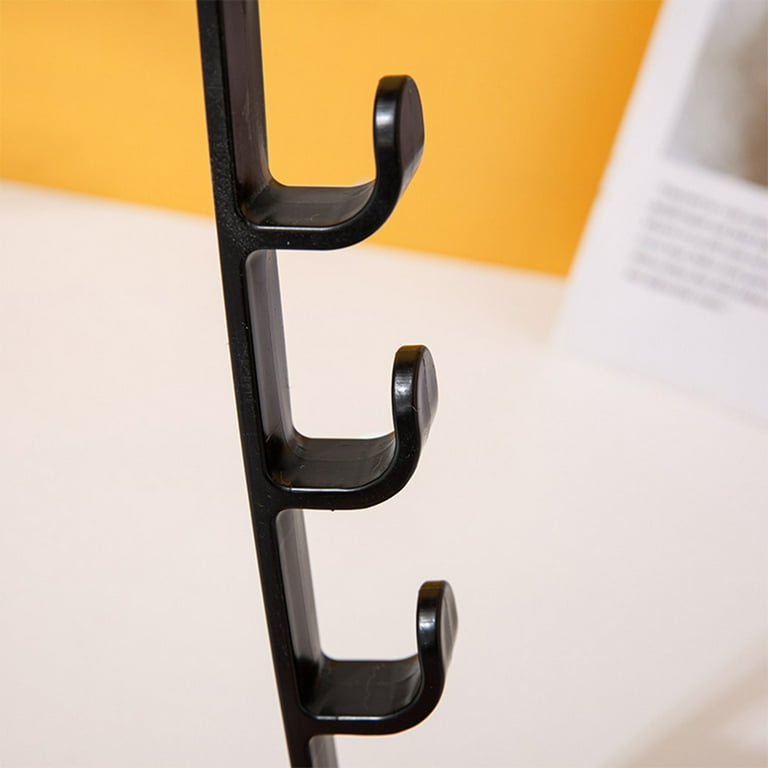 YEUHTLL 5 Layers Over The Door Hanger Hook Clothes Hat Vertical Rack Plastic Organizer