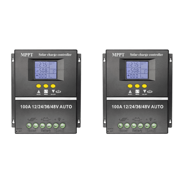 Controlador Carga Solar MPPT 100A Regulador USB Dual para Panel