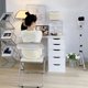 thumbnail image 4 of Adjustable Computer Office Desks Home Small Bedroom Makeup Office Desks Modern Simplicity Bureaux Meuble Work Furniture QF50OD My Lux Decor Round, 4 of 6