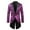Purple, variant on Fesfesfes Mens Blazer Outerwear Fashion Casual One Button Sequin Suit Performance Suit Long Sleeve Suit Collar Suit Tuxedo On Sale