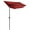 Red, variant on Villacera 9FT Outdoor Half Patio Umbrella - Balcony Furniture, Red