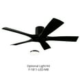 thumbnail image 4 of Aviator 54" Matte Black Smart Flush Mount Ceiling Fan with Remote Control, 4 of 4
