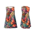thumbnail image 7 of Pofeuu Butterflies On Rocky Cliff Print Women's Sleeveless Dress, Loose Fit Summer Dress, Casual Tank Dress for Women, 7 of 7