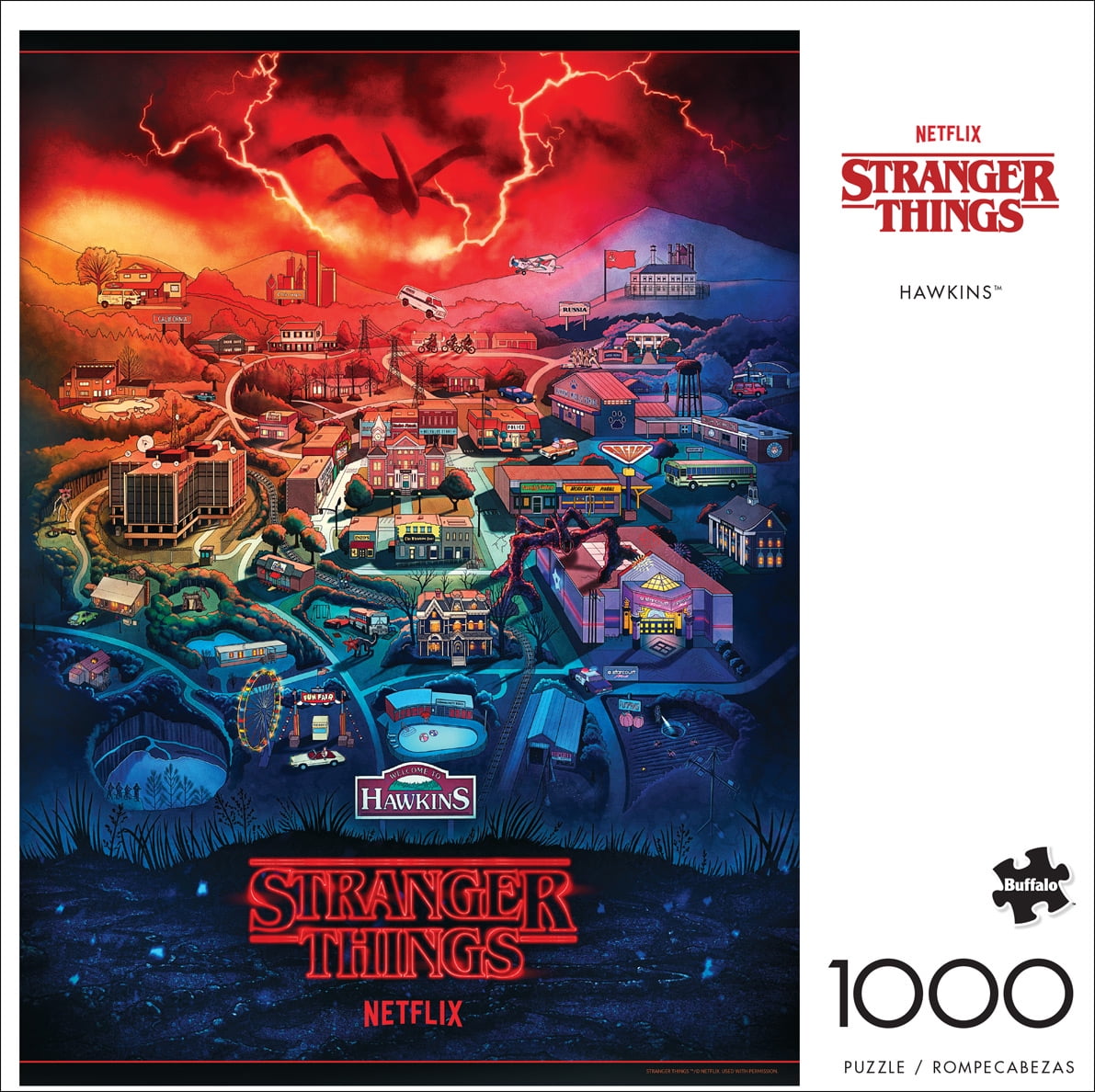 Buffalo Games - Stranger Things Hawkins 1000-Piece Jigsaw Puzzle