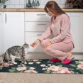 thumbnail image 3 of Pioneer Flower Floral Print Pattern Kitchen Rugs Sets Of 2,Anti Fatigue Kitchen Mat Rugs Non Slip Washable,Decorative Kitchen Floor Mats for Kitchen,Sink,Laundry,17"x30"+17"x47", 3 of 7