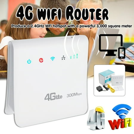 Evdo Card Router - 300Mbps 4G LTE Wireless Router Mobile Wifi SIM Card Wireless CPE with LAN Port