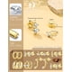 thumbnail image 3 of Aretes Dochais hipoalergénicos chapados en oro 14K para mujer, 3 of 7