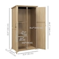 thumbnail image 3 of Outsunny Armoire de Rangement Extérieure avec Toit en Asphalte Imperméable, Naturel, 3 of 10