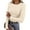 04-Beige, variant on Women Summer Long Sleeve Shirts Ribbed Knit Crewneck Fitted Basic Tee Going Out Tops Casual Workout Outfits