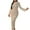 White, variant on Womens Long Sleeve One-Piece Swimsuit with Cutout Knit Design - Form-Fitting Bathing Suit for Pool/Beach Black L