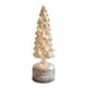 thumbnail image 1 of Adorno navideño giratorio de cristal iluminado para rbol de Navidad. Decoraciones de mesa de cristal giratorio., 1 of 5