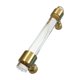 thumbnail image 2 of Tirador de cristal vintage chapado en cobre para armario de cocina Cepillado 120 mm, 2 of 7