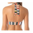 thumbnail image 2 of Anne Cole MULTI Stripe Marilyn Printed Halter-Neck Bikini Swim Top, US X-Small, 2 of 4